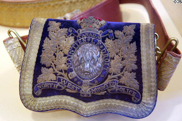 NWMP cartouche pouch (c1876) at RCMP Heritage Center. Regina, SK.