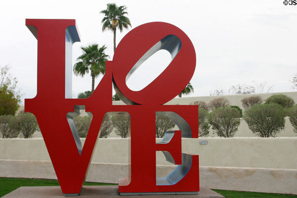 LOVE sculpture (Civic Center Plaza). Scottsdale, AZ.