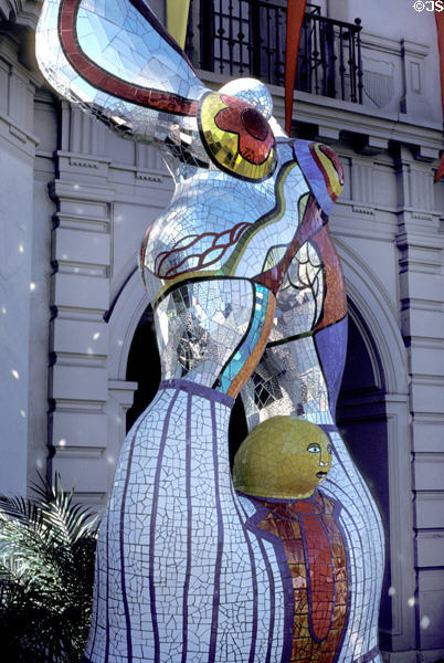 Poet & Muse (1998) by Niki de Saint Phalle at Mingei International Museum in Balboa Park. San Diego, CA.