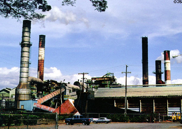 Working sugar mill opposite Alexander & Baldwin Sugar Museum. Maui, HI.