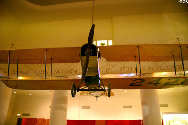 Curtiss Jenny biplane at Museum of Science & Industry. Chicago, IL.