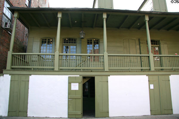 Don Manuel Lanzos house (1788) (632 Dumaine St.) now Madame John's Legacy Museum. New Orleans, LA. Style: Creole French Colonial.
