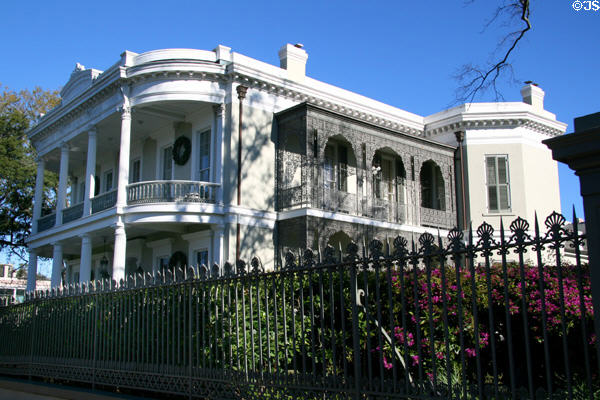 Robinson House (1862-66) (1415 3rd St.) in Garden District. New Orleans, LA. Architect: Henry Howard.