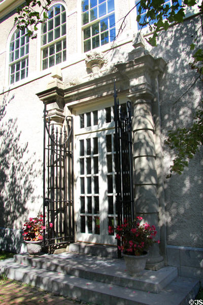 Rear door of Hyde House. Glens Falls, NY.