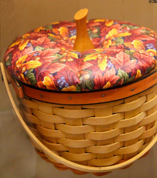 Apple basket (1996) by Longaberger Co. at Stone Academy Museum. Zanesville, OH.