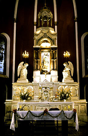 Altar of La Recoleta in Arequipa. Peru.