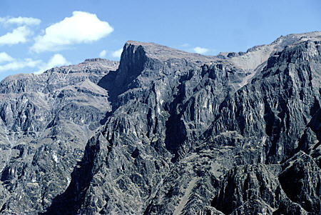 Ridge above Cruz del Condor in Colca Canyon which is continental divide. Peru.