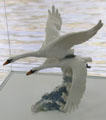 Swans in flight figurines by Hans Achtziger for Hutschenreuther at German Hunting & Fishing Museum. Munich, Germany