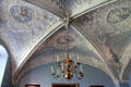 Fine stucco ceiling in Blue Hall at Gottorf Palace. Schleswig, Germany