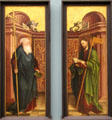 Apostles Philip & James the Less paintings by Martin Schaffner of Ulm at Germanisches Nationalmuseum. Nuremberg, Germany.