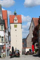Clock & bell tower. Isny im Allgäu, Germany