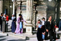 People at Alabaster Mosque in Cairo. Egypt