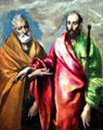 St Peter & St Paul painting by El Greco at Museu Nacional d'Art de Catalunya. Barcelona, Spain.