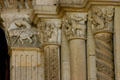 Detail of columns of Cathedral St Lazarre. Autun, France.