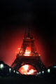 Eiffel Tower with Bastille Day fireworks. Paris, France