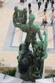 Apollon Musagète sculpture by Henri Bouchard seen from rear beside northern wing of Palais de Chaillot. Paris, France