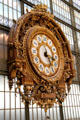 Rail station clock by Victor Laloux at Musée d'Orsay. Paris, France