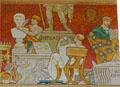Mural of Greek & Roman ancient culture at Grand Palais. Paris, France