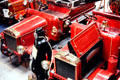 Restored antique fire trucks and paraphernalia belonging to Fire Hall Club in Ferrymead Heritage Park, Christchurch. New Zealand.
