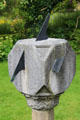 Scottish multifaceted sundial in garden at Broughton House. Kirkcudbright, Scotland