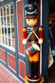 Wooden toy soldier with drum. Solvang, CA.