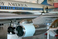 Engines & fuselage of Boeing 707 Air Force One at Reagan Museum. Simi Valley, CA
