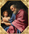 St Matthew Writing his Gospel painting by Carlo Dolci at J. Paul Getty Museum Center. Malibu, CA.