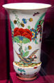 Porcelain beaker vase by Meissen Porcelain Manuf. of Germany at Legion of Honor Museum. San Francisco, CA