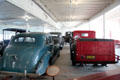Antique vehicles on Eureka ferry boat auto deck at Maritime National Historical Park. San Francisco, CA.