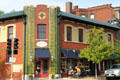 Corner coffee shop with elaborate brickwork. St. Louis, MO