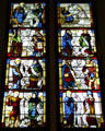Apostles & Prophets with Creeds stained glass window from France or Germany at Nelson-Atkins Museum. Kansas City, MO.