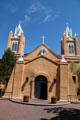 San Felipe de Neri Church with two towers added 1861. Albuquerque, NM.