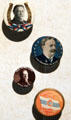 W.H. Taft campaign buttons at Taft House NHS. Cincinnati, OH.