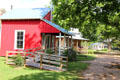 Heritage buildings moved to open-air historic village at Mayborn Museum. Waco, TX.