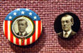 Woodrow Wilson for President buttons at his Presidential Library. Staunton, VA.