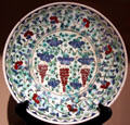 Dish with vines & grapes Iznik, Turkey at Huntington Museum of Art. Huntington, WV