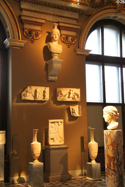 Collection of ancient Roman sculpture at Kunsthistorisches Museum. Vienna, Austria.