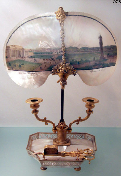 Lightshade with scene of Vienna (1825) by Christoph Mahlknecht at Historical Museum of City of Vienna. Vienna, Austria.