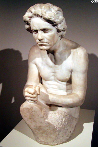 Bust of Beethoven (before 1907) by Max Klinger at Historical Museum of City of Vienna. Vienna, Austria.