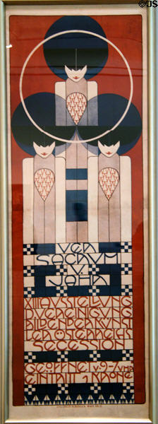 Wiener Secession poster for 13th Exhibition (1902) by Koloman Moser at Leopold Museum. Vienna, Austria.
