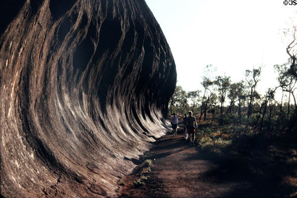 Path around perimeter of Uluru (aka Ayers Rock). Australia.