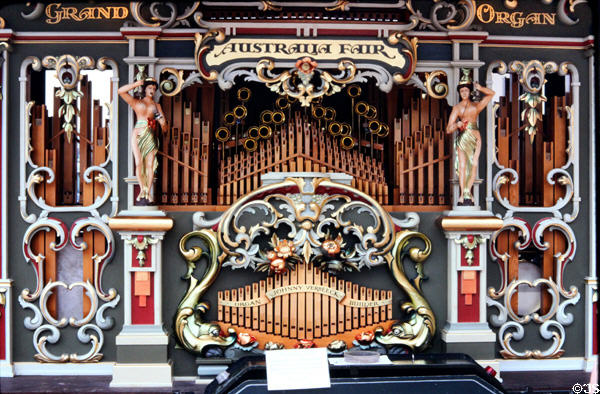 Lavishly decorated organ named Australia Fair. Sydney, Australia.