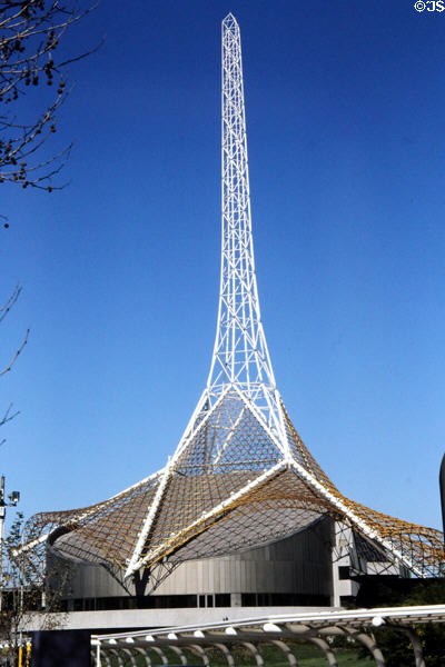 Tower atop of Melbourne Arts Center. Melbourne, Australia.