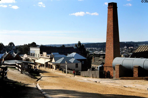 Overview of former mining town of Ballarat. Ballarat, Australia.