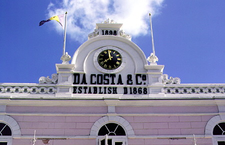Built in 1898 the Da Costa Building is now a shopping arcade on Broad Street. Bridgetown, Barbados.