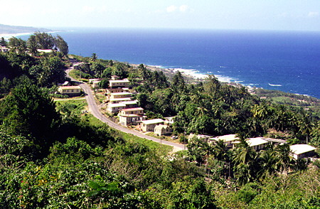 View of Martin's Bay from St John Church. Barbados.