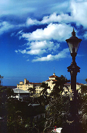British Colonial Hilton seen from Government House. Nassau, The Bahamas.