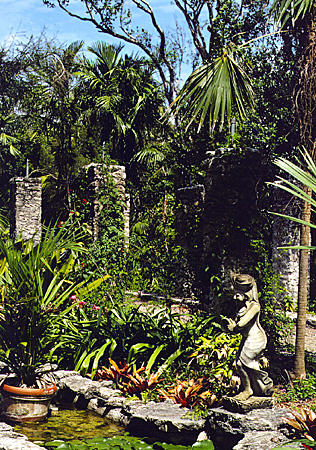 Garden of Bahamian National Trust. Nassau, The Bahamas.