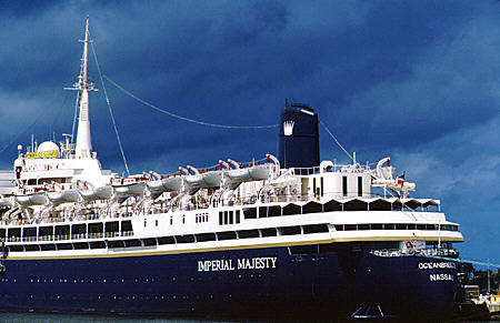 Imperial Majesty, Oceanbreeze cruise ship. Nassau, The Bahamas.