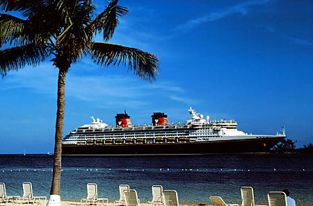 Cruise ship Disney Wonder. Nassau, The Bahamas.